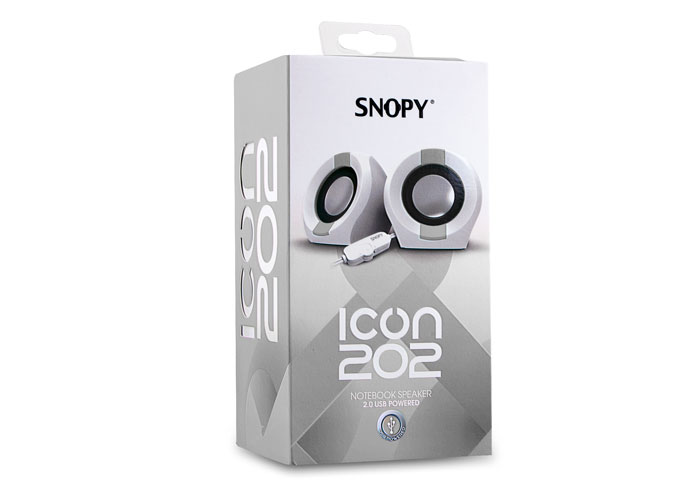 Zvučnici Snopy Icon 202 Bijelo-Sivi