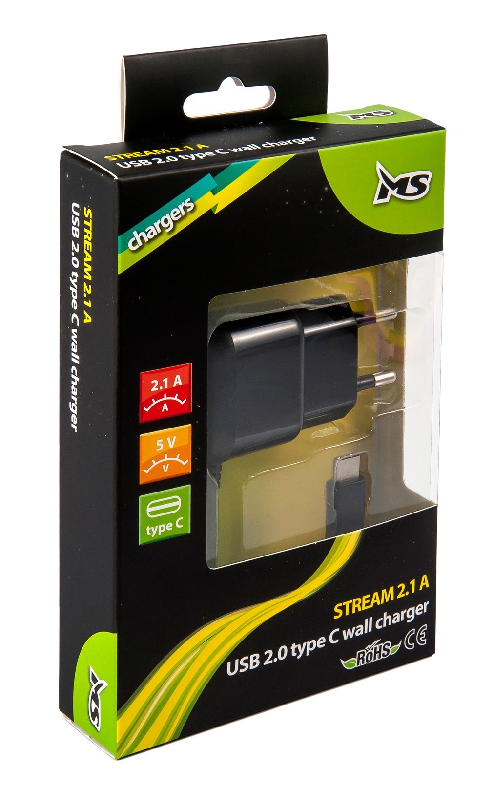 Punjač MS STREAM 2.1A USB 2.0 TYPE C