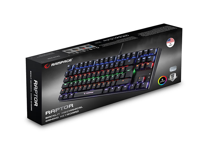 Tastatura Rampage Gaming Raptor RGB