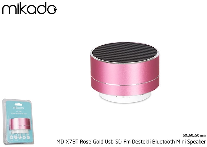 Bluetooth Zvučnik MD-X7BT Roza - Zlatni