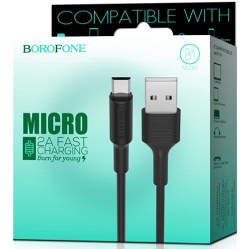 Kabal Micro USB Borofone BX1 Crni