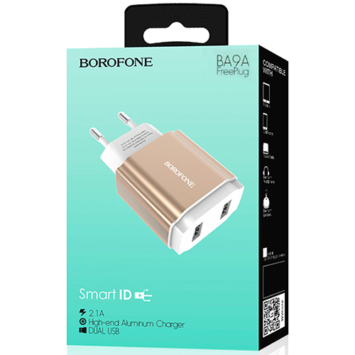 Punjač za smartphone Borofone BA9A zlatni