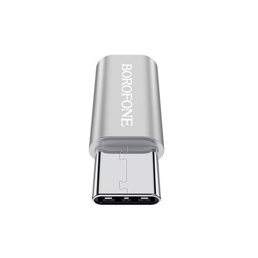 Adapter mikro C Borofone BV4 sivi