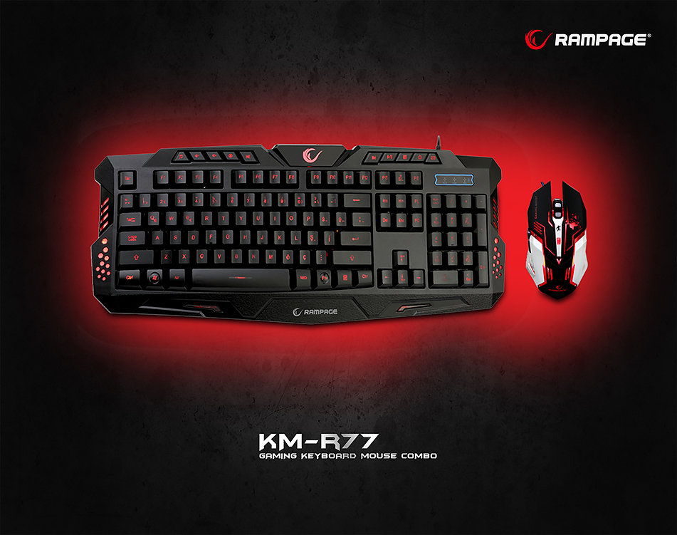 Tastatura + Miš Combo Rampage KM-R77 Gaming