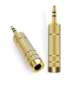 Konektor Gigatech 6.3mm (f) - 3.5mm (m) 2/1