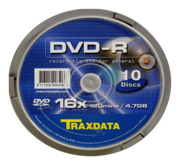 DVD-R Traxdata 1/10 Cake