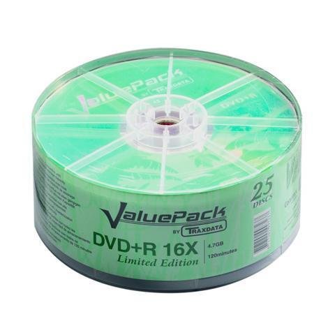 DVD+R Traxdata 1/25 Value Pack 16X