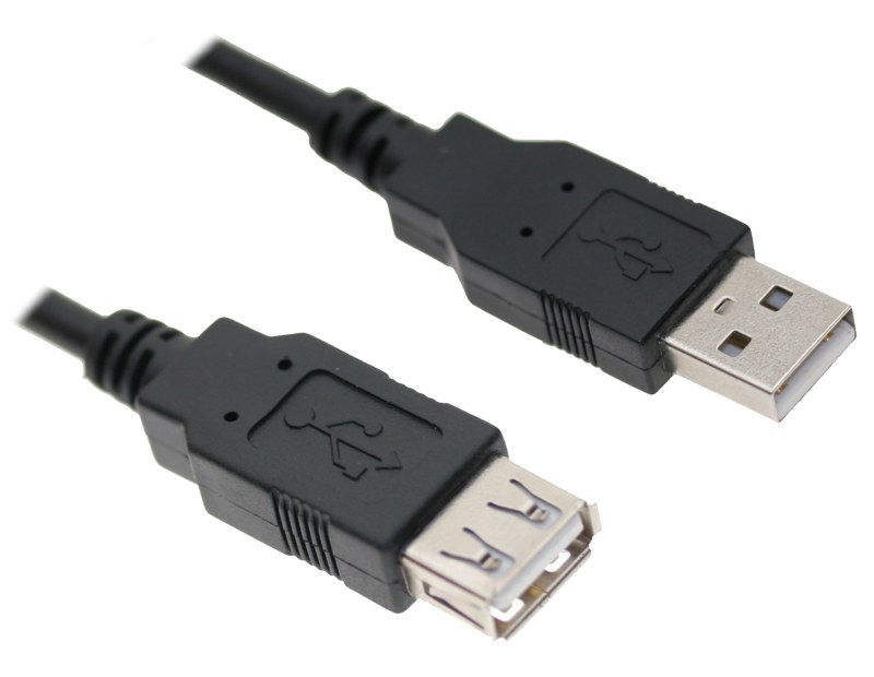 Kabal USB A m - USB A ž 2.0 m