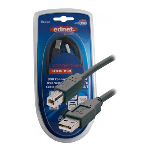Kabal USB A m - USB B m 1.8 m Ednet