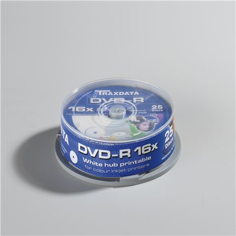 DVD-R Traxdata 1/25 Cake Full Printable