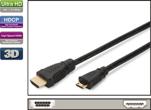 Kabal HDMI - mini HDMI 2m