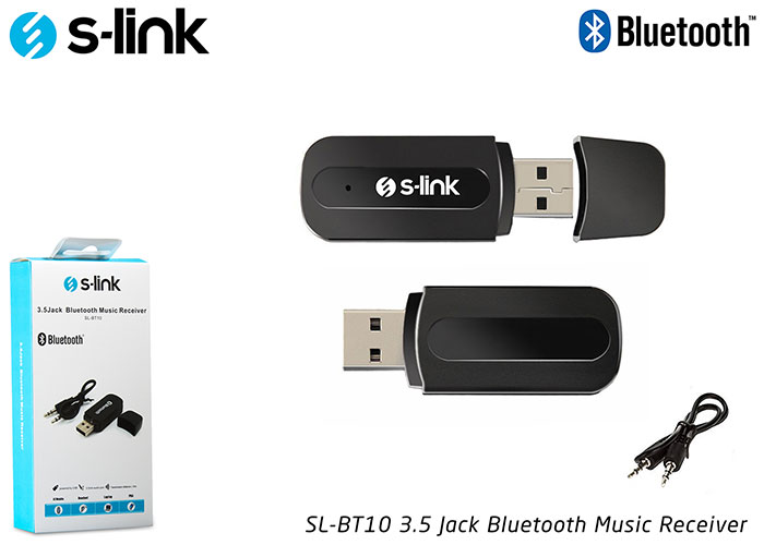 Bluetooth Music Receiver S-Link SL-BT10 3.5 Jack